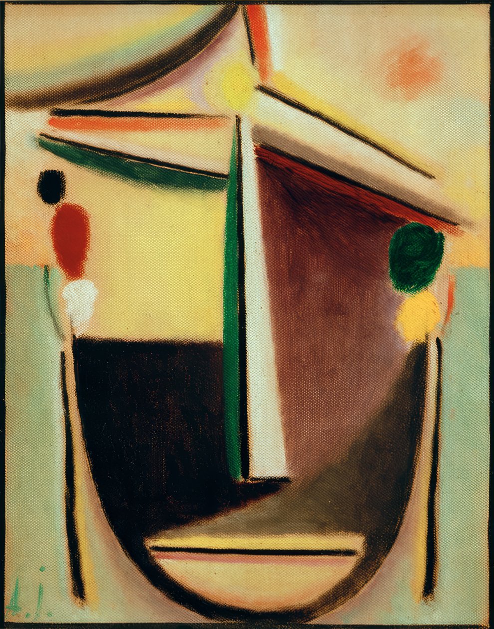 Abstrakt huvud av Alexej von Jawlensky