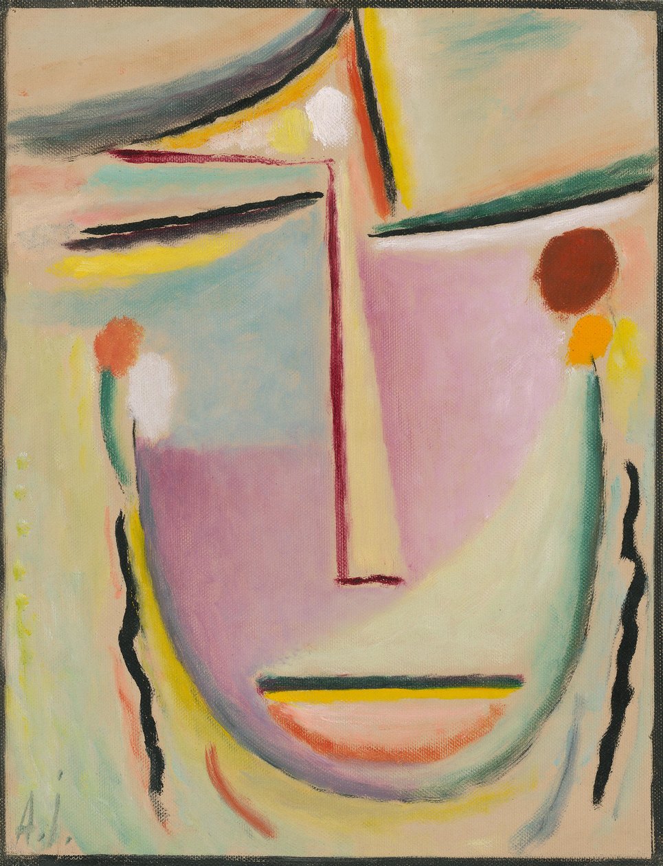 Abstrakt huvud av Alexej von Jawlensky