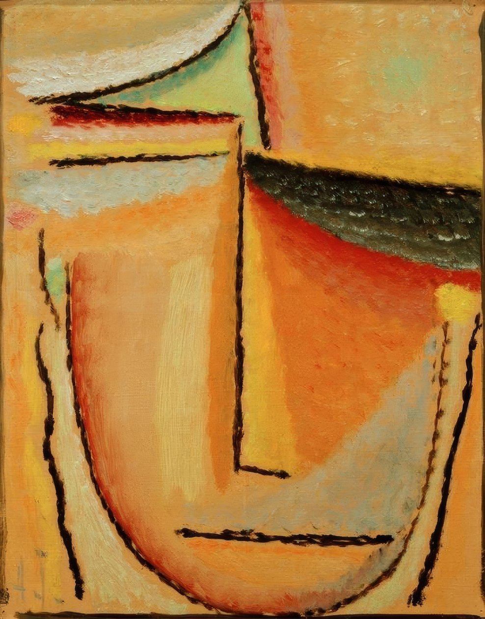 Abstrakt huvud av Alexej von Jawlensky