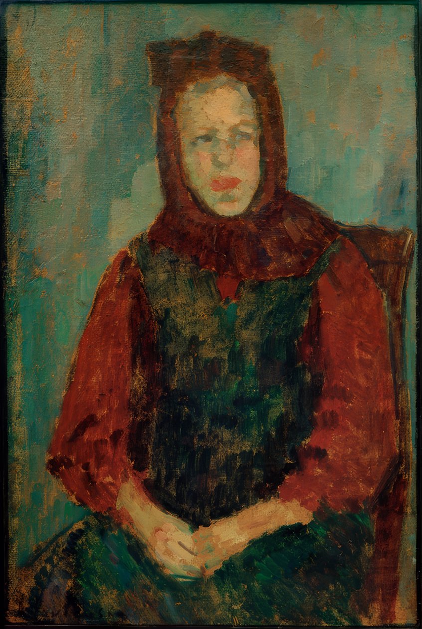 Bondflicka med motorhuv av Alexej von Jawlensky