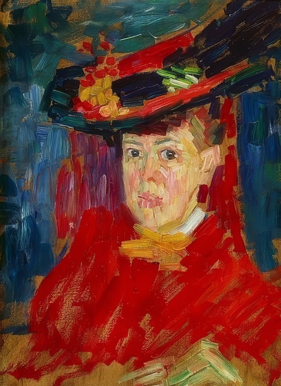 Porträtt av Marianne von Werefkin. Omkring 1906 av Alexej von Jawlensky