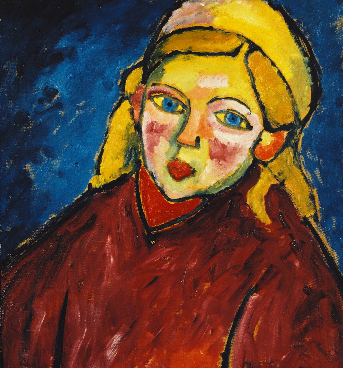 Barn med blå ögon; Barn med blå ögon, 1912 av Alexej von Jawlensky