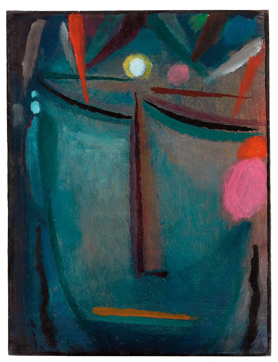 Kristi ansikte, törnekrona, 1918 av Alexej von Jawlensky