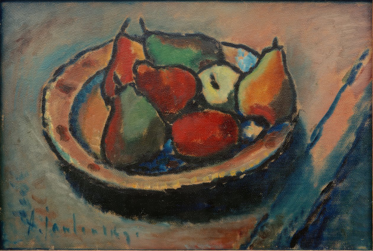 Stilleben med frukt av Alexej von Jawlensky
