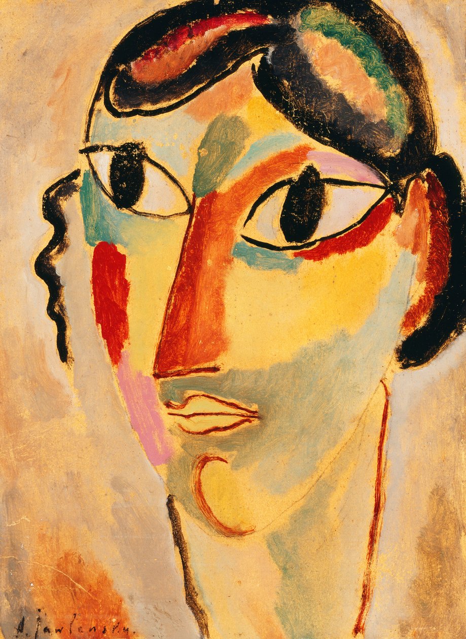 Italiensk flicka, 1918 av Alexej von Jawlensky