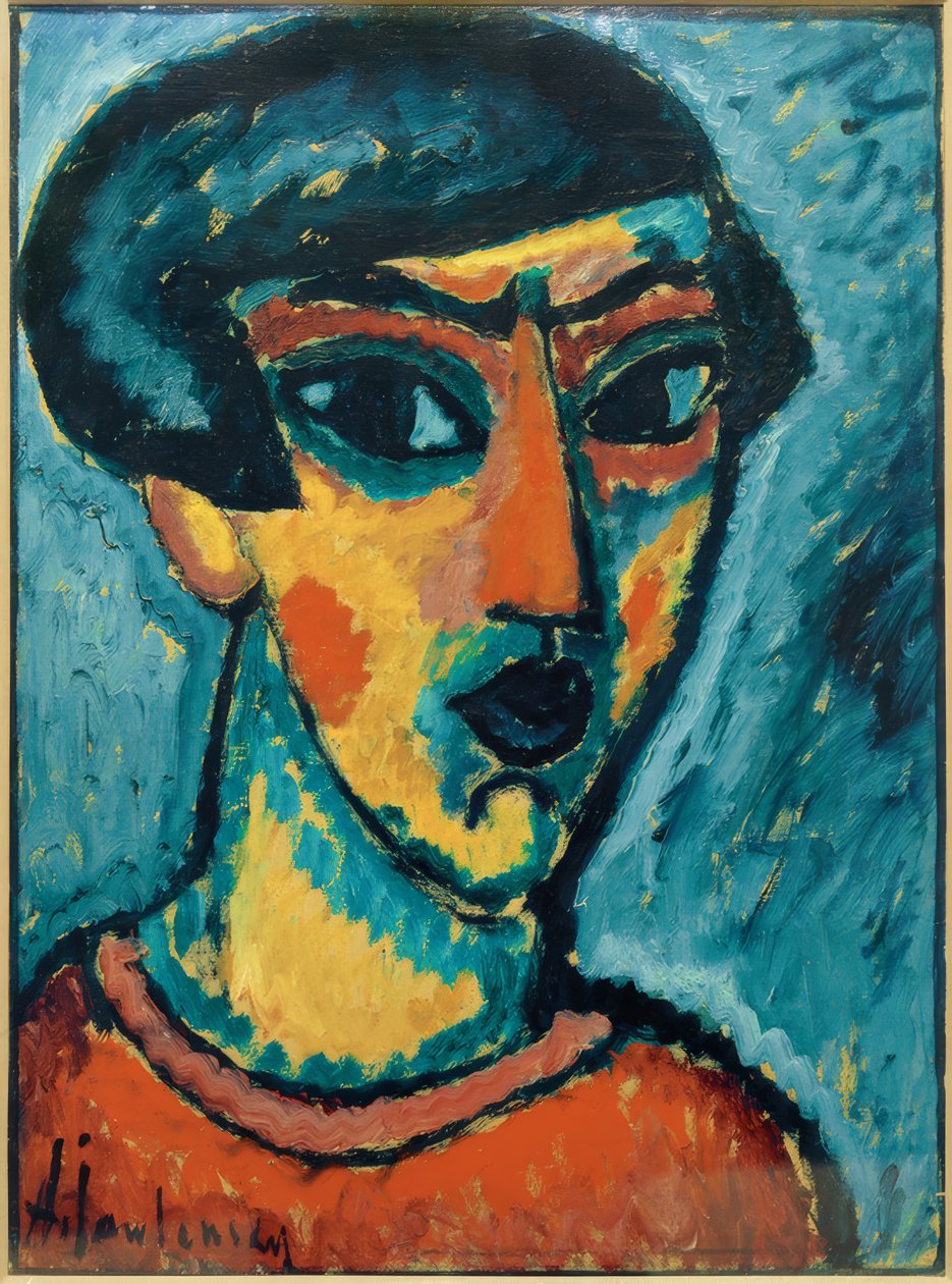 Huvud i blått av Alexej von Jawlensky