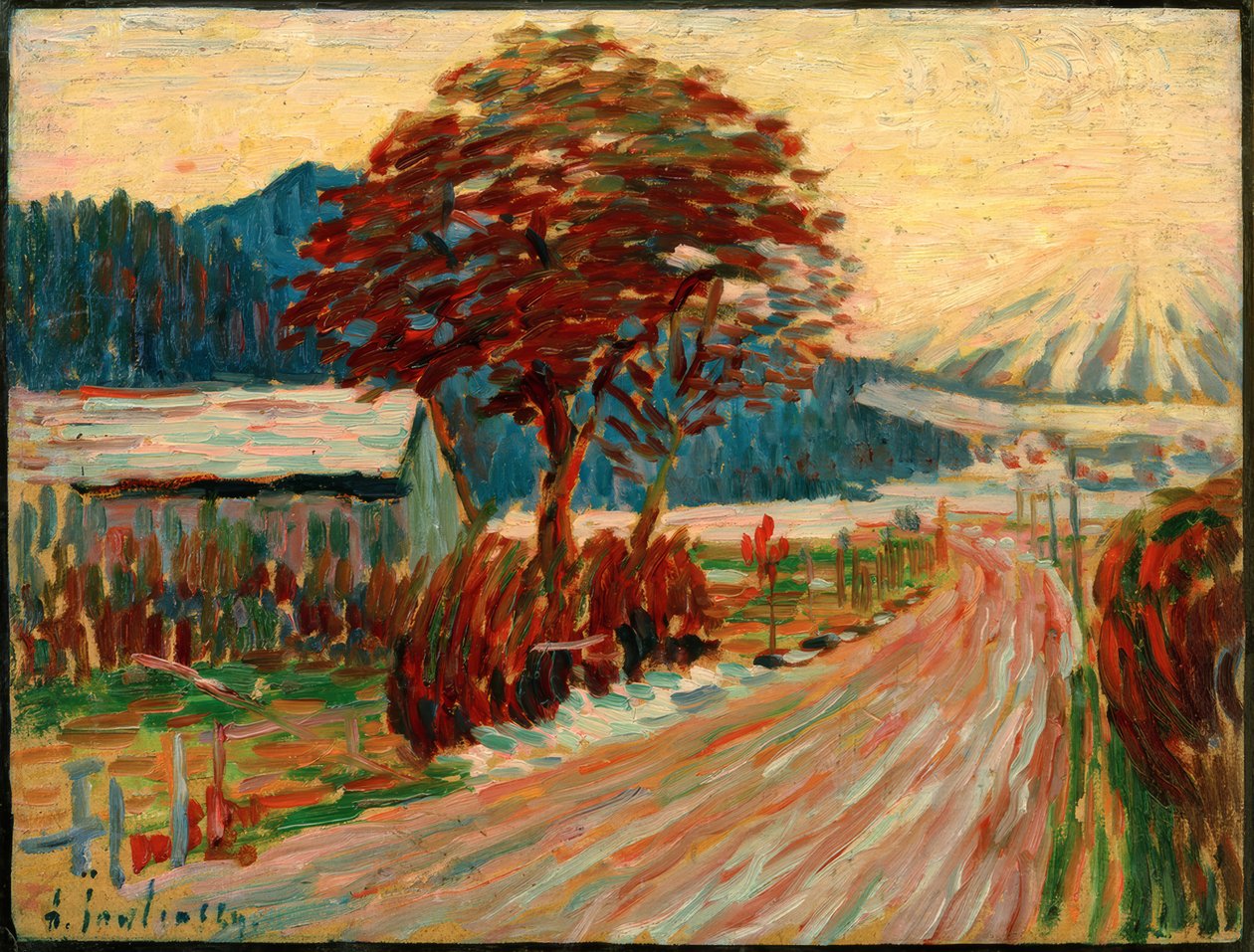 Landsväg i Füssen av Alexej von Jawlensky