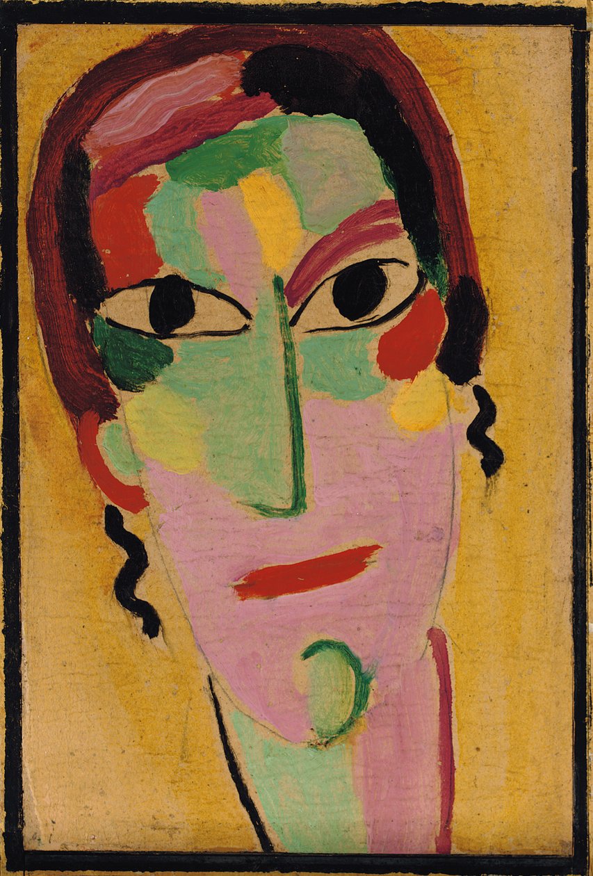Mystical Head: Completely Awake, c. 1917 av Alexej von Jawlensky