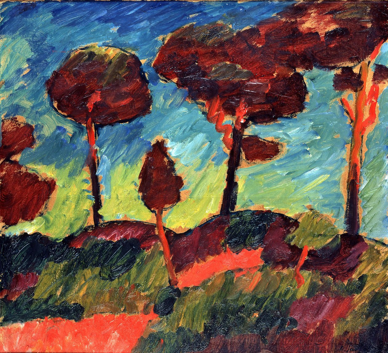 Tallar i Prerow av Alexej von Jawlensky