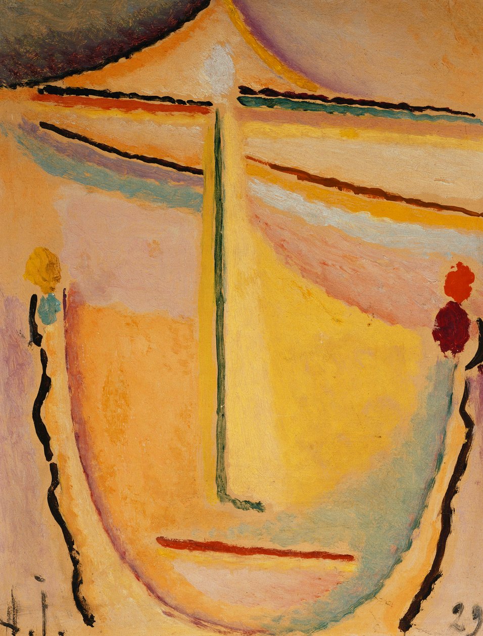 Rosa-Orange; Rosa-Orange, 1929 av Alexej von Jawlensky