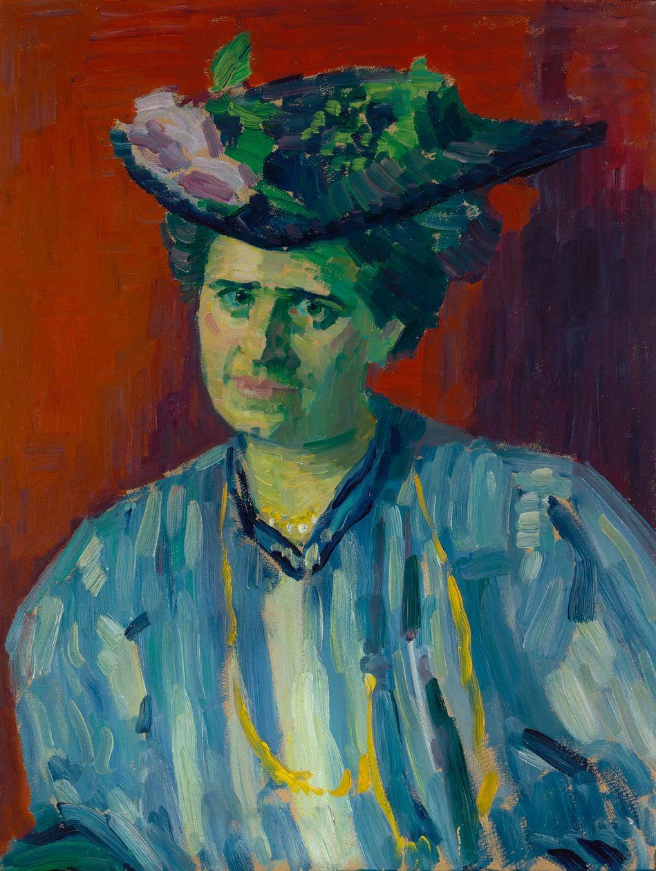 Porträtt av Hedwig Kubin av Alexej von Jawlensky