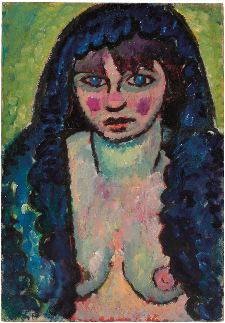 Porträtt av en kvinna, ca 1912 av Alexej von Jawlensky
