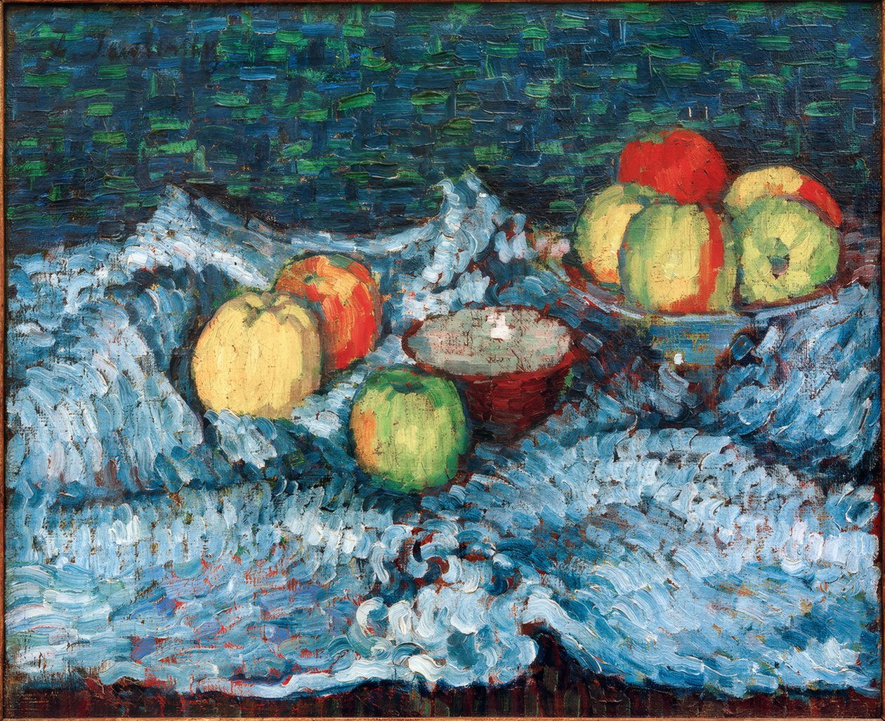 Stilleben med äpplen, omkring 1905 av Alexej von Jawlensky