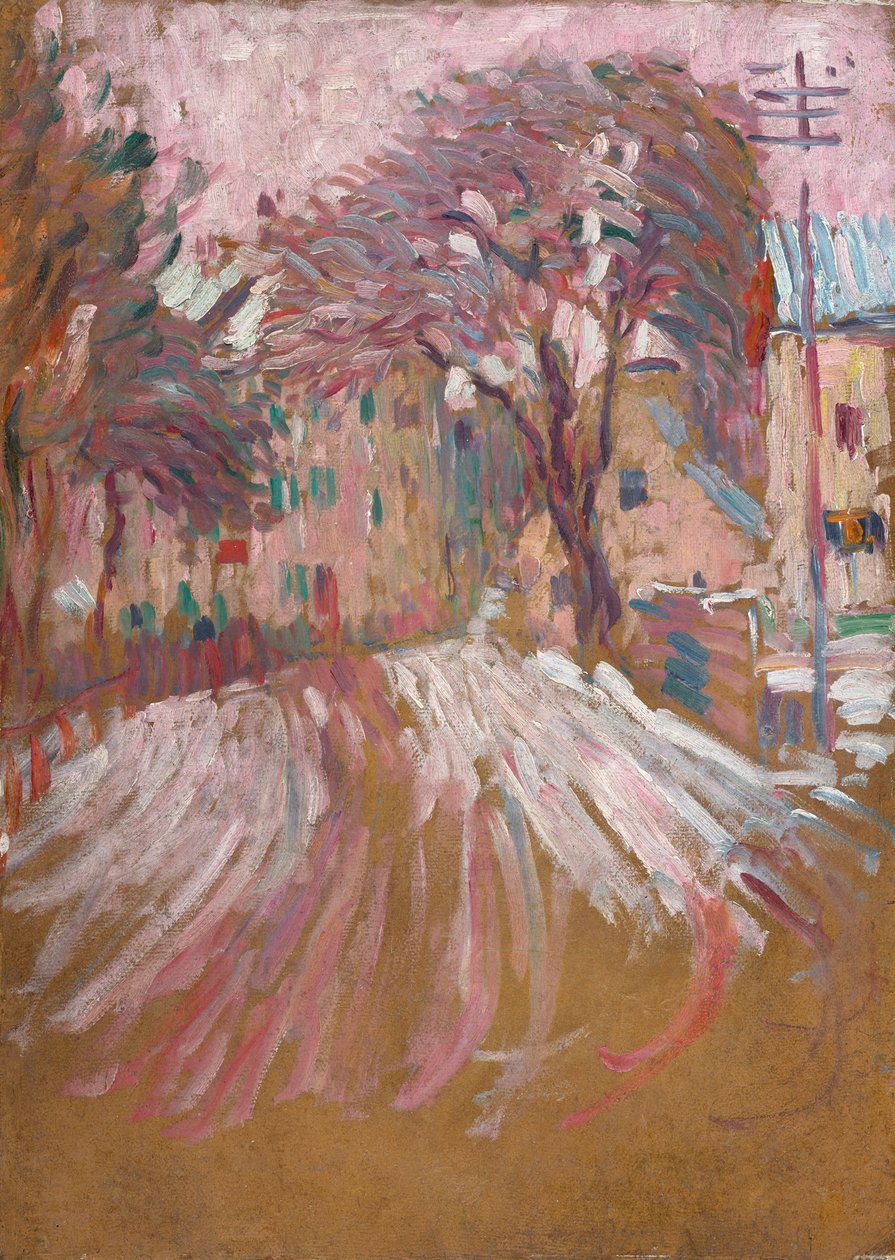 Vägen på vintern av Alexej von Jawlensky