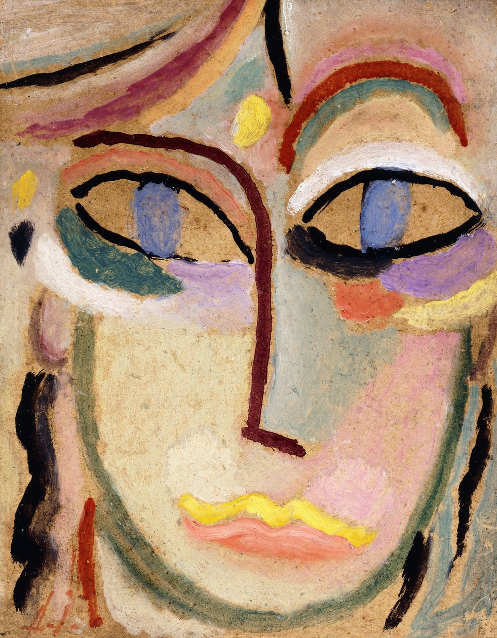 Kvinnans huvud, ca 1922 av Alexej von Jawlensky