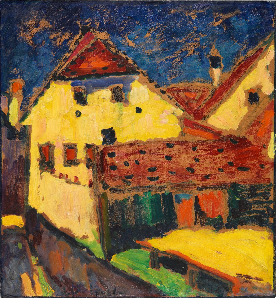Gula hus, 1909. av Alexej von Jawlensky