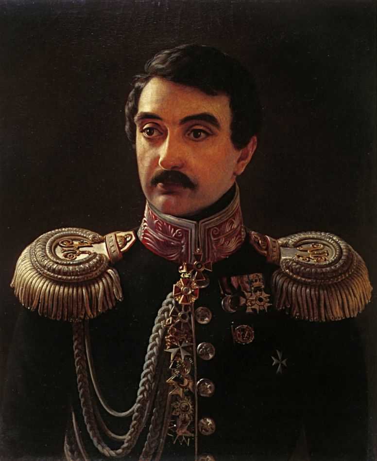  Portrait of the composer Alexis Lvov 1798-1870n av Alexei Vasilievich Tyranov