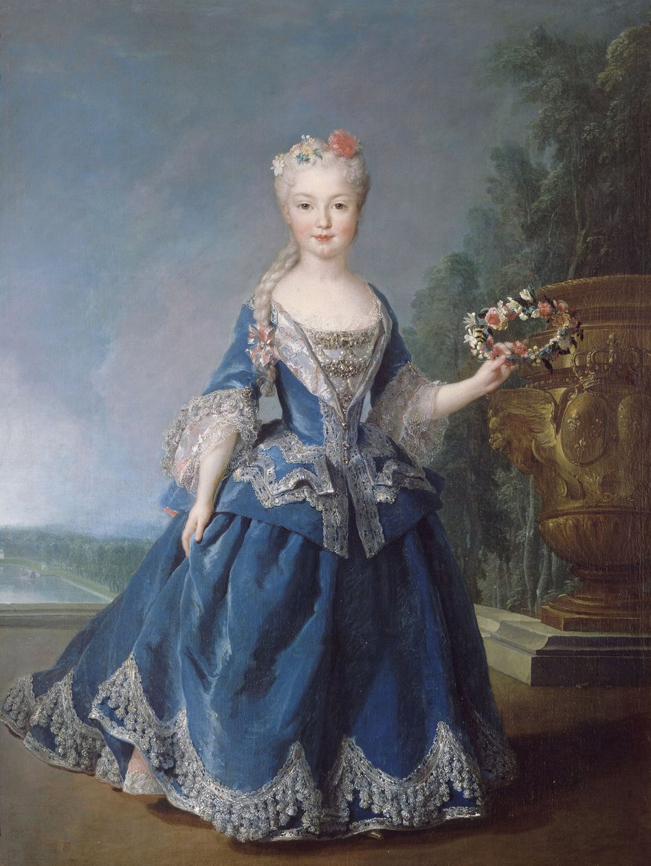 Infanta Maríana Víctoría i Spanien, drottning av Portugal och Algarven av Alexis Simon Belle