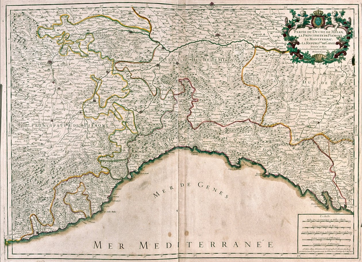 Milano, Genua och Piemonte, Italien - av A av Alexis Hubert Jaillot