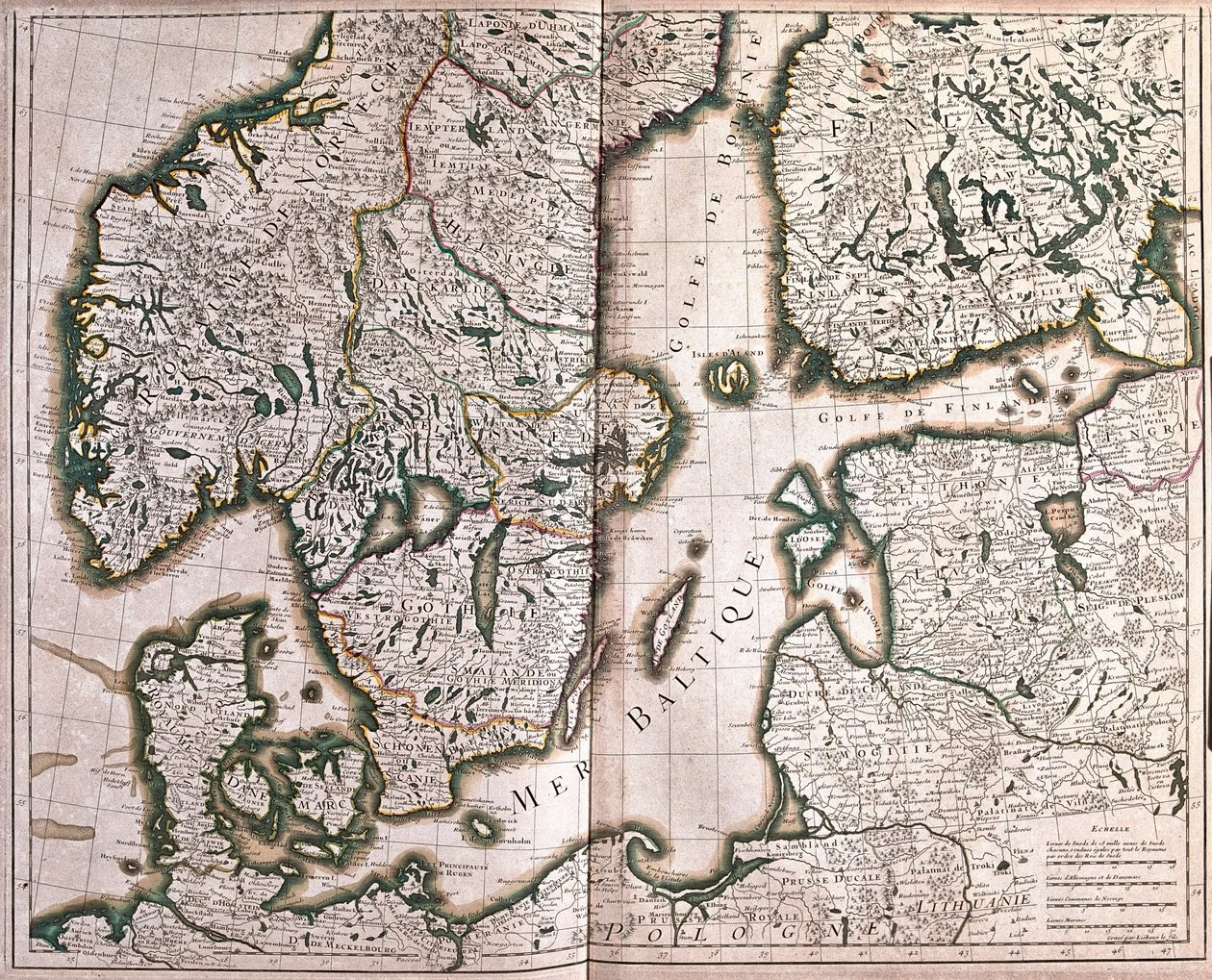 Norge, Danmark, Finland och Östersjön - av A av Alexis Hubert Jaillot