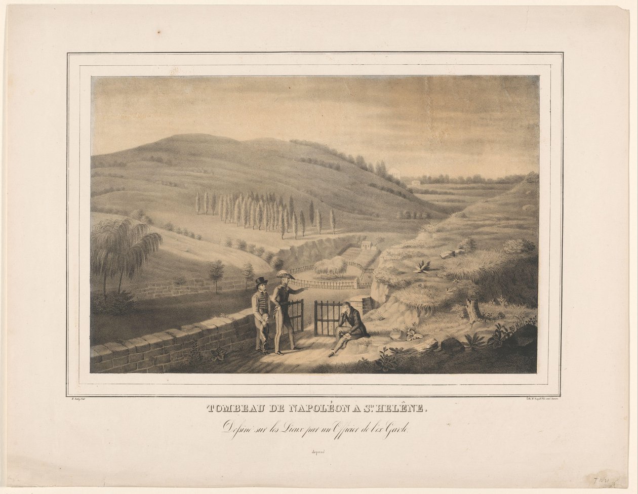 Graf van Napoleon op Sint-Helena Napoleons grav vid Ste. Helena (titel på objekt) av Alexis Bafcop