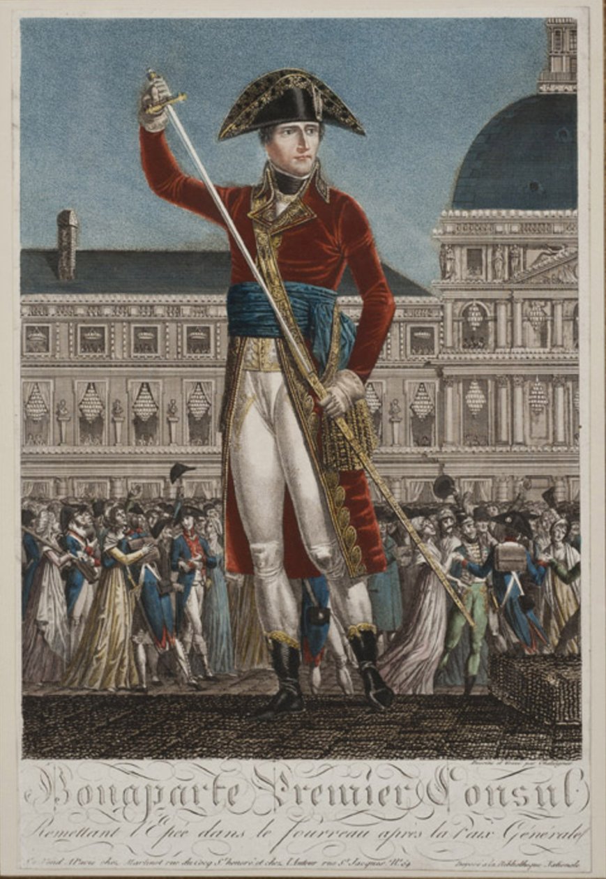 Napoleon Bonaparte som förste konsul av Alexis Chataignier