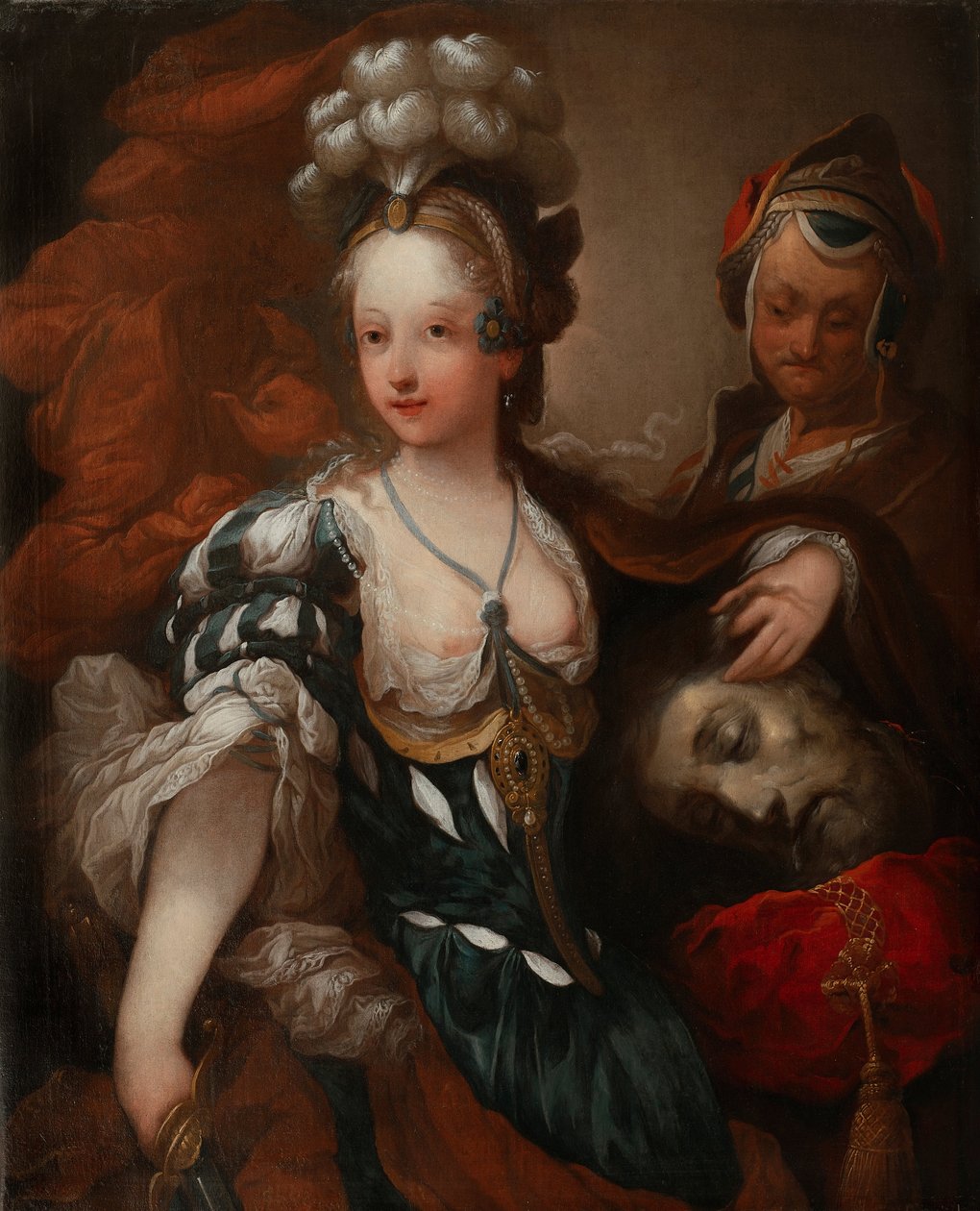 Judith med huvudet av Holofernes, mitten av 1700-talet. av Alexis Grimou