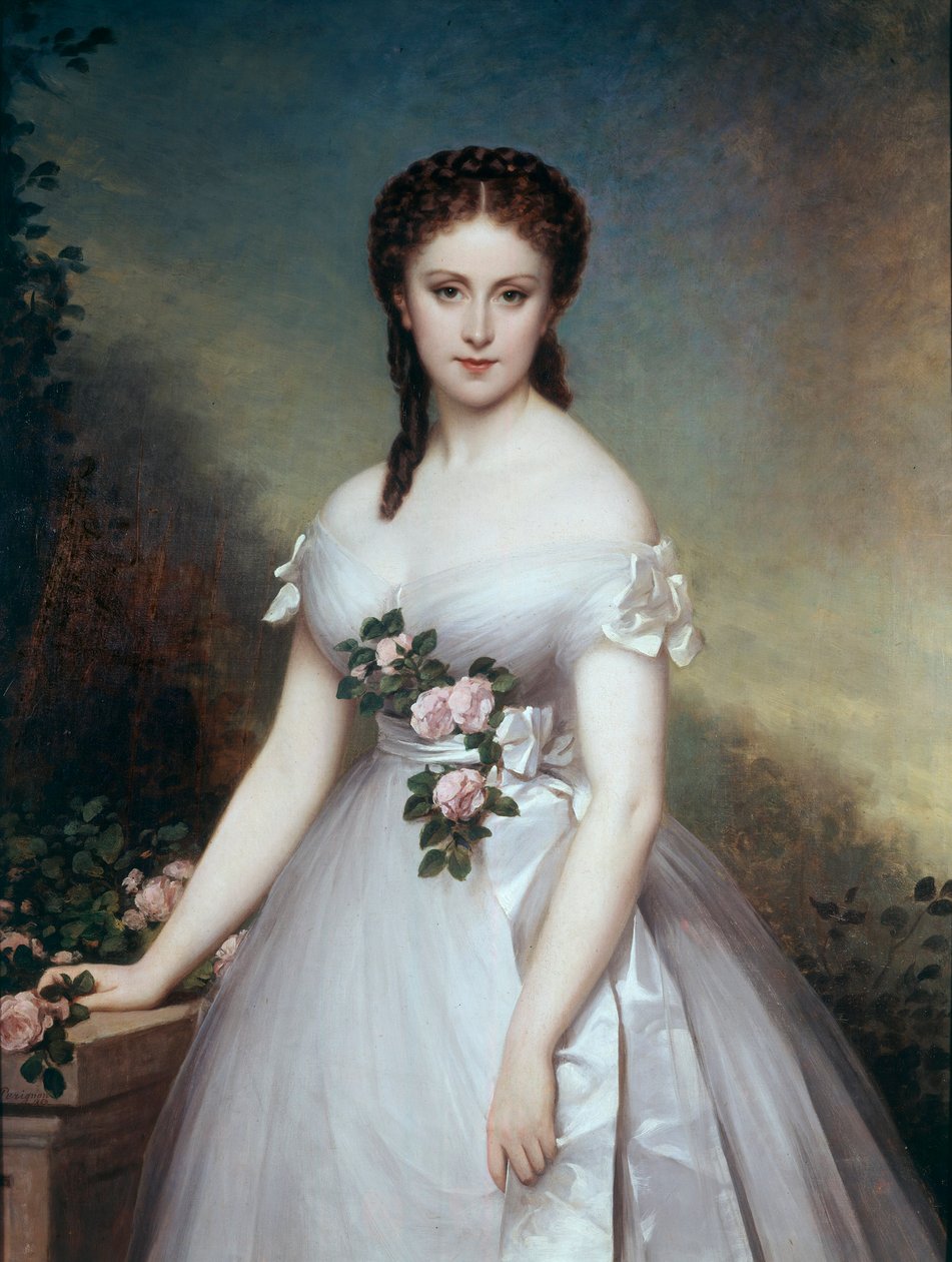 Porträtt av Marie Rose målning av Alexis Joseph Perignon (1806-1882) av Alexis Joseph Perignon