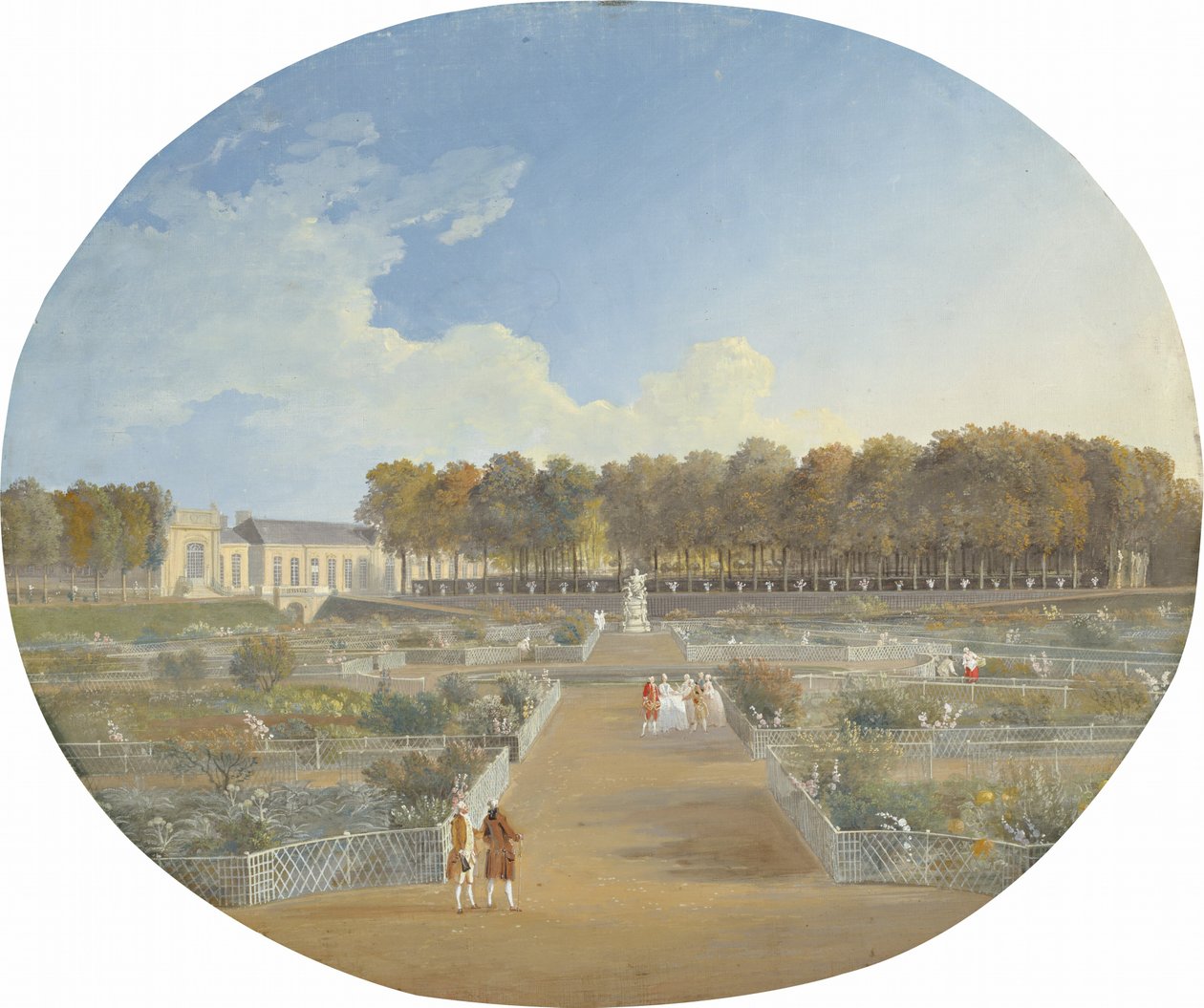 Grönsaksträdgården på Hotel de Valentinois i Passy av Alexis Nicolas Perignon the Elder