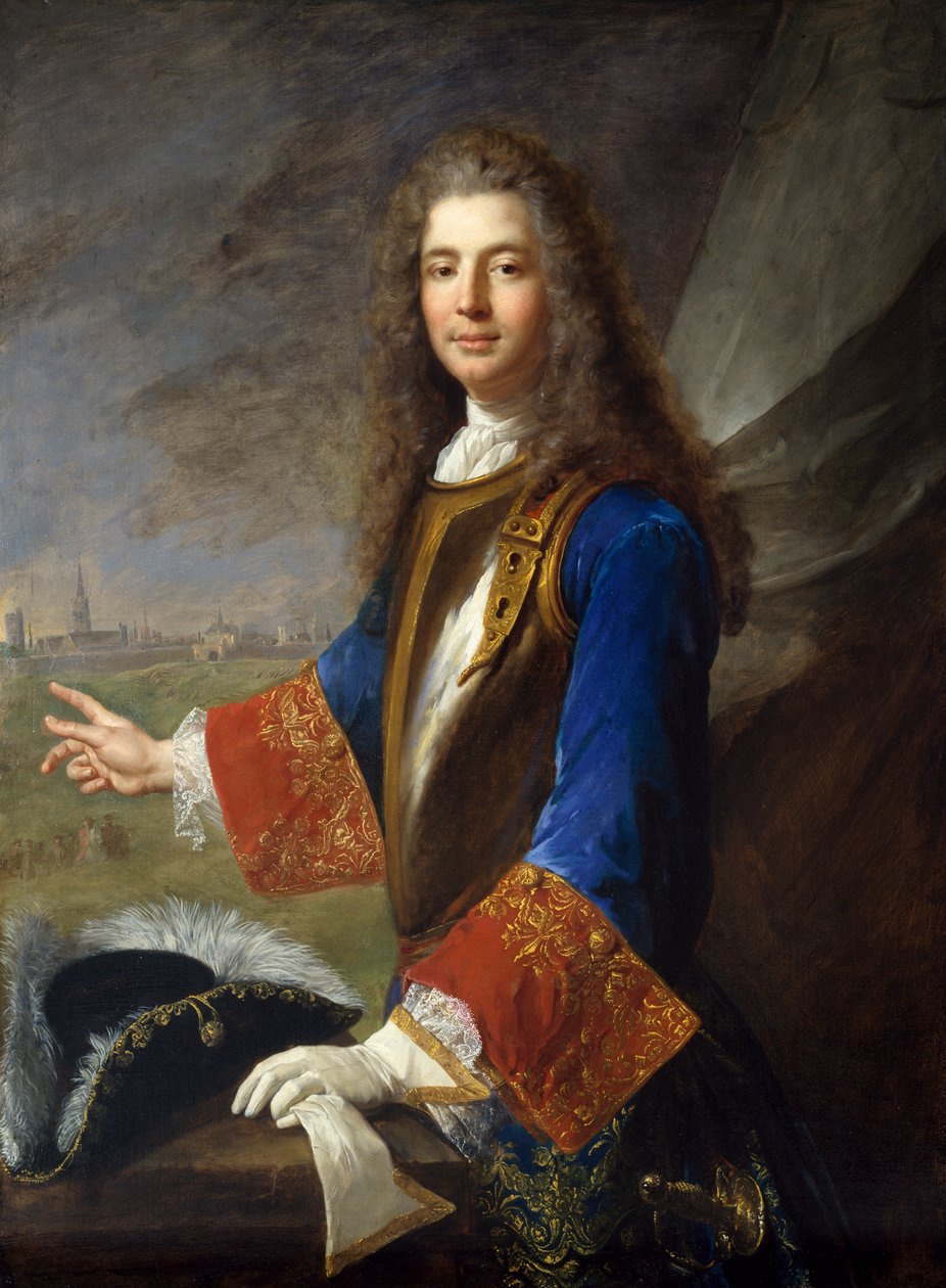Charles Francois Marie de Custine, riddare av Wiltz, ca 1714 av Alexis Simon Belle