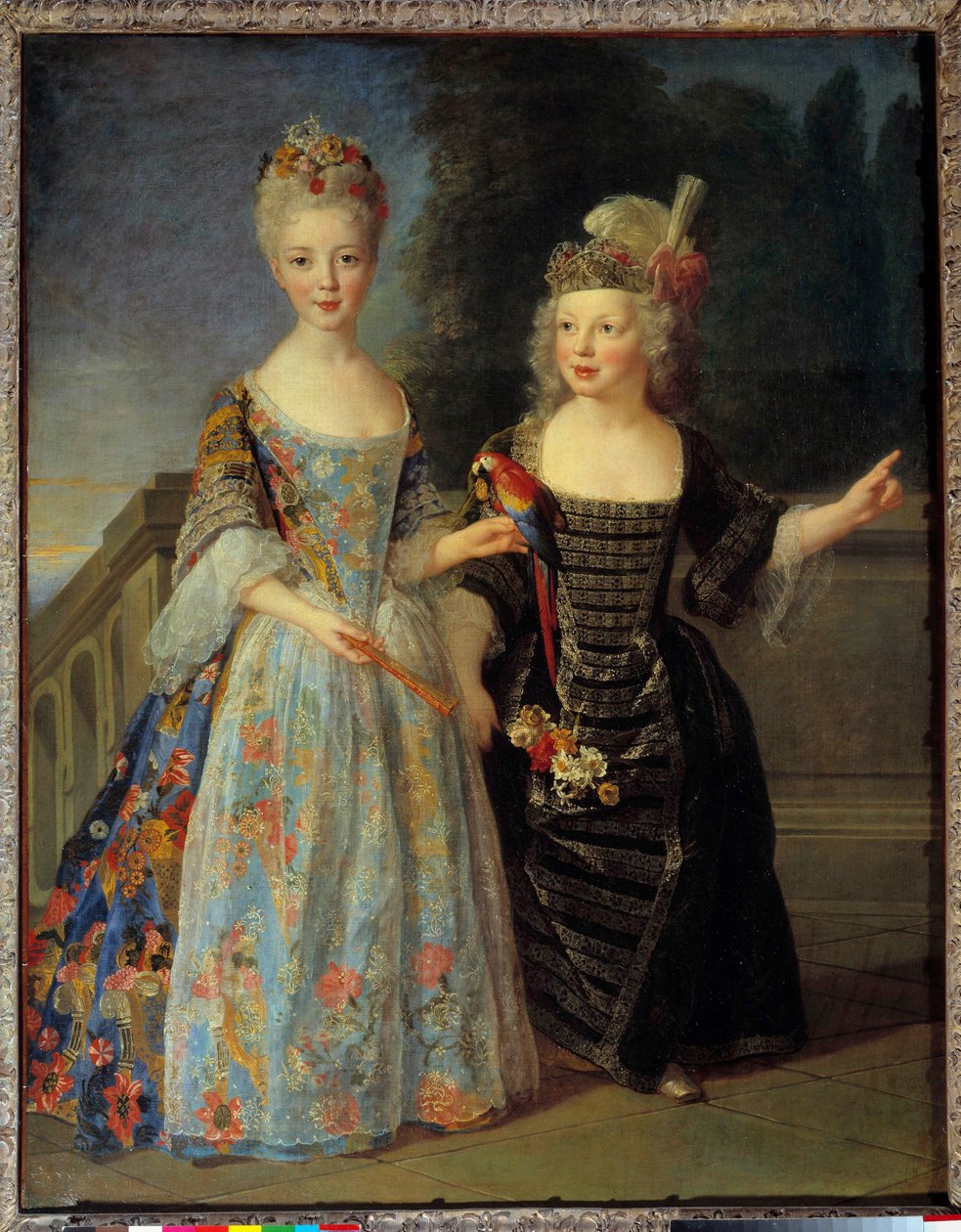 Porträtt av Catherine Eleonore Eugenie de Bethisy (1707-1767), blivande prinsessan av Montauban och hennes bror Eugene Eleonore (1709-1781), blivande markis av Mezieres, mellan 1713 och 1715. Målning av Alexis Simon Belle (1674-1734) av Alexis Simon Belle