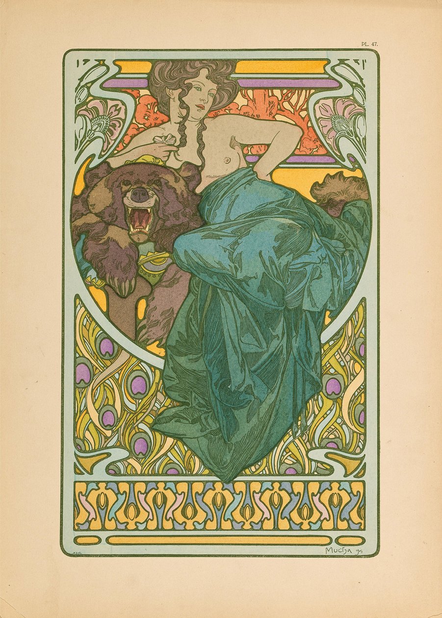 Dekorativa dokument, 1902. av Alfons Marie Mucha