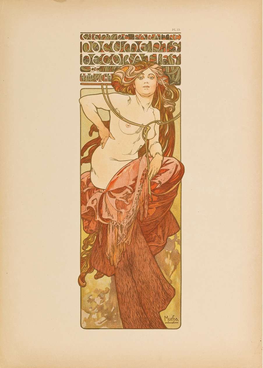 Dekorativa dokument, 1902. av Alfons Marie Mucha