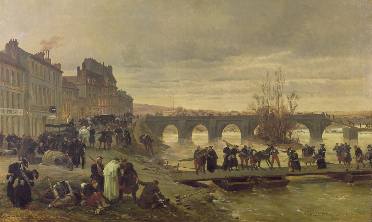 Ambulance de la Presse i Joinville under belägringen av Paris av Alfred Charles Ferdinand Decaen
