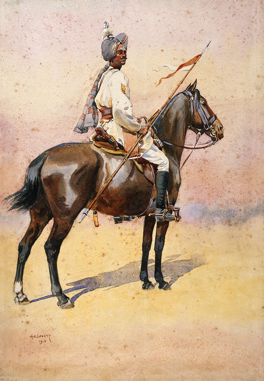 Jodphur Sardar Risala, Ratore Rajput, illustration för 