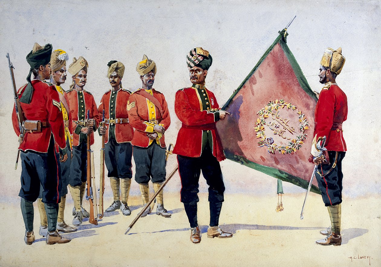 Soldiers of the Carnatic Infantry, illustration för 