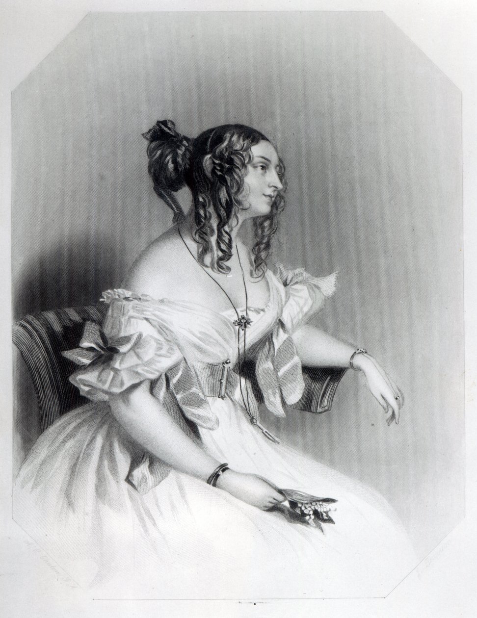 Teresa, grevinna Guiccioli av Alfred Edward Chalon