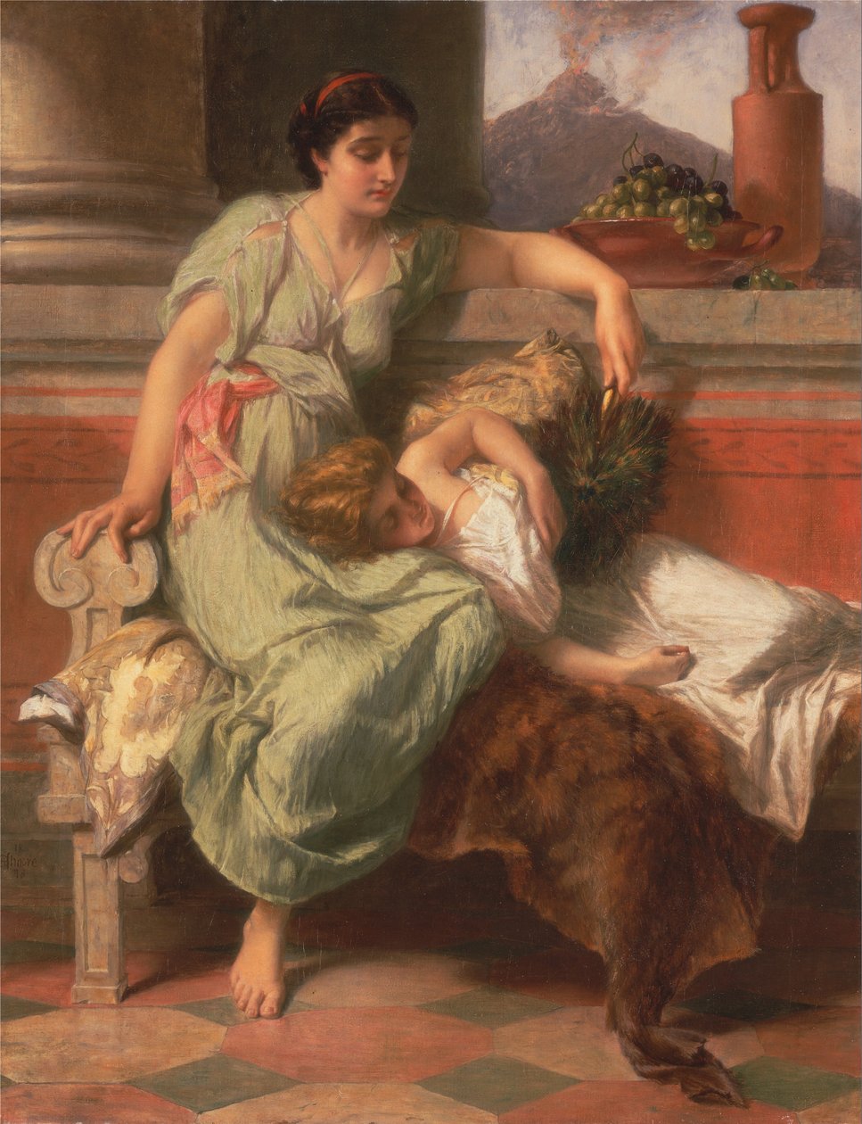 Pompeji, 79 e.Kr. av Alfred W. Elmore