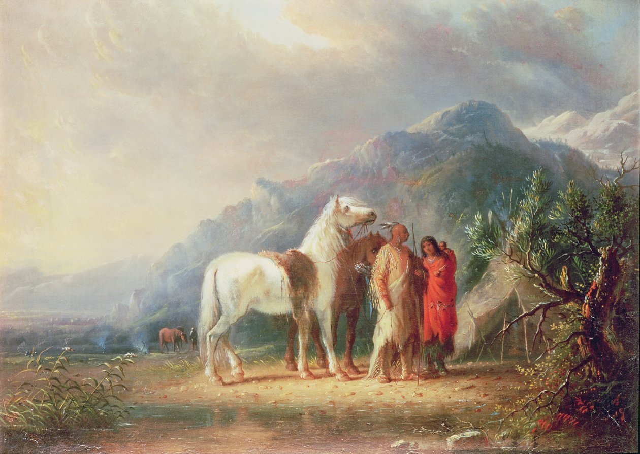 Sioux Camp Scene av Alfred Jacob Miller