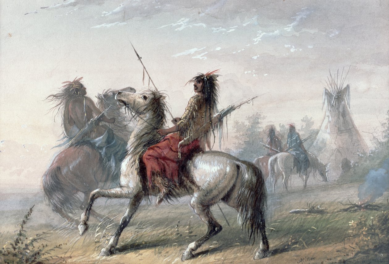 Ormindianer, 1837 av Alfred Jacob Miller