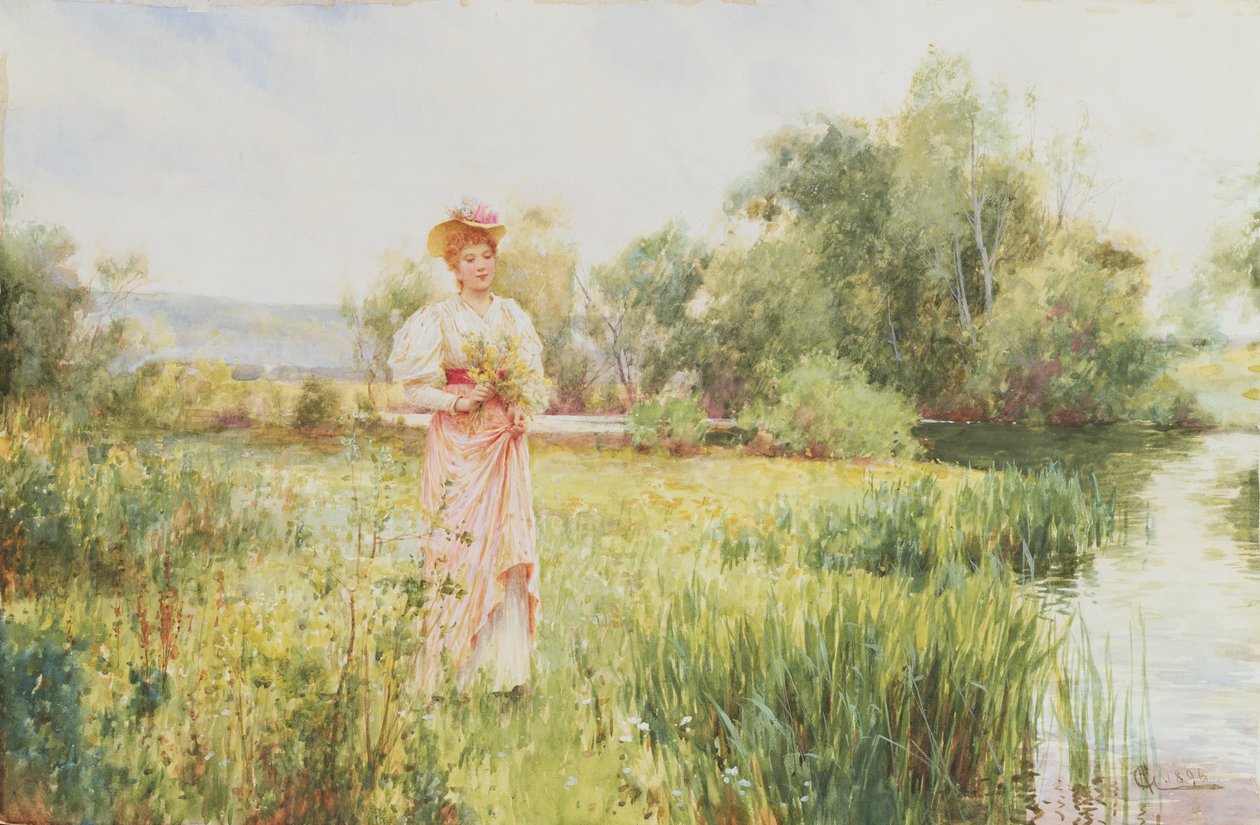 Vid floden, 1896 av Alfred, Jr. Glendening