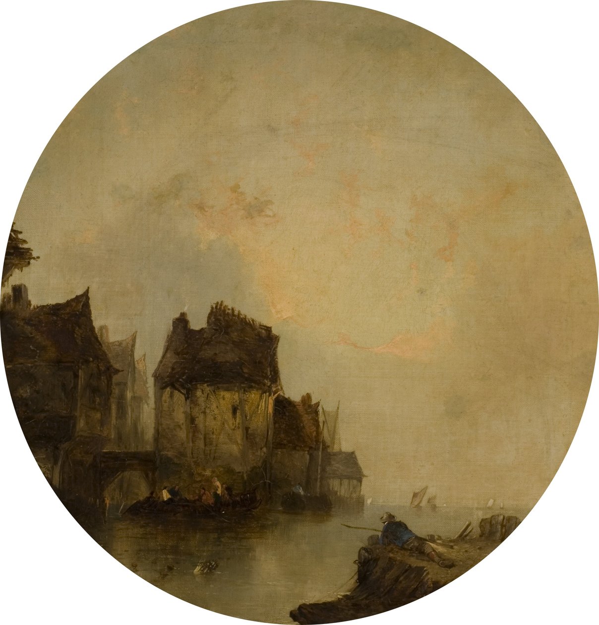 River Scene av Alfred Montague