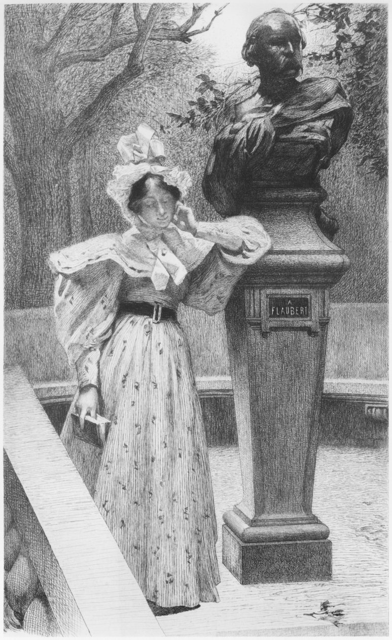 Emma Bovary, frontispice, illustration från 