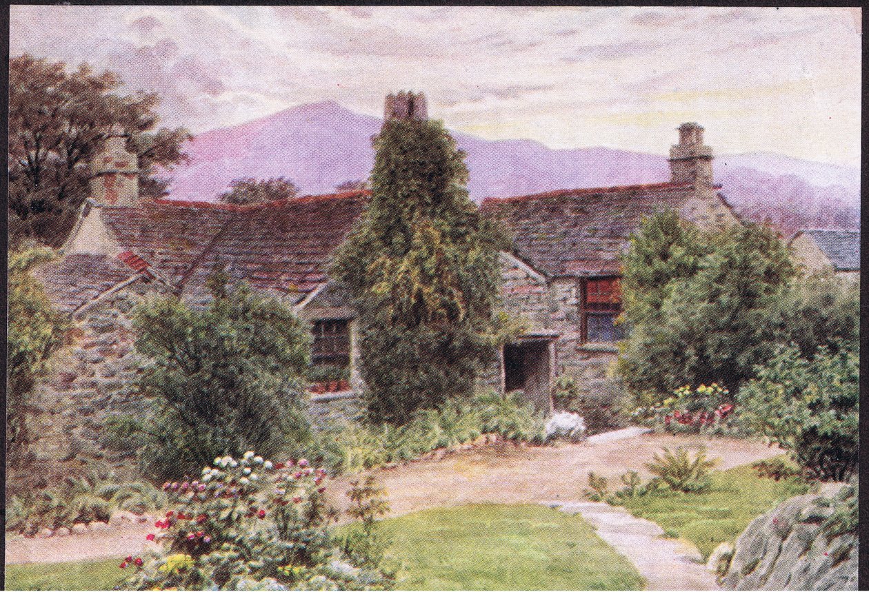 Dove Cottage, Grasmere, från The Cottages and the Village Life of Rural England publicerad av Dent & Sons Limited, 1912 av Alfred Robert Quinton