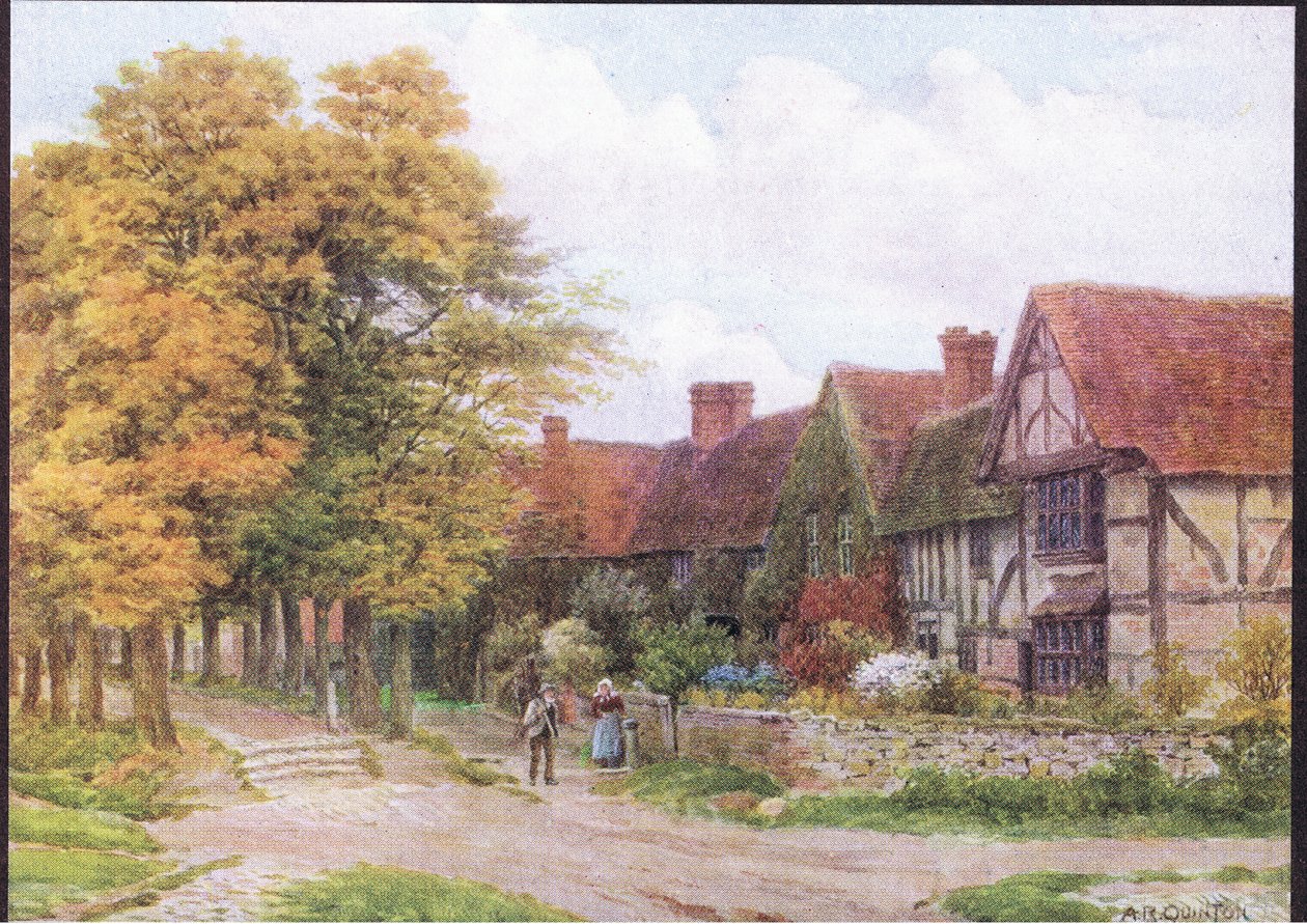 The Priory, Steventon, Berkshire, från The Cottages and the Village Life of Rural England publicerad av Dent & Sons Limited, 1912 av Alfred Robert Quinton