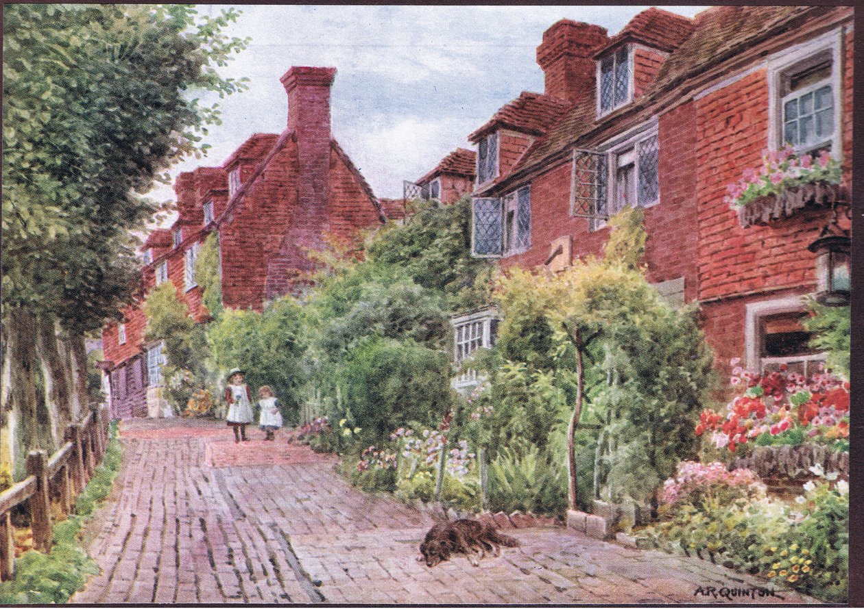 The Walks, Groombridge, Kent, från The Cottages and the Village Life of Rural England publicerad av Dent & Sons Limited, 1912 av Alfred Robert Quinton