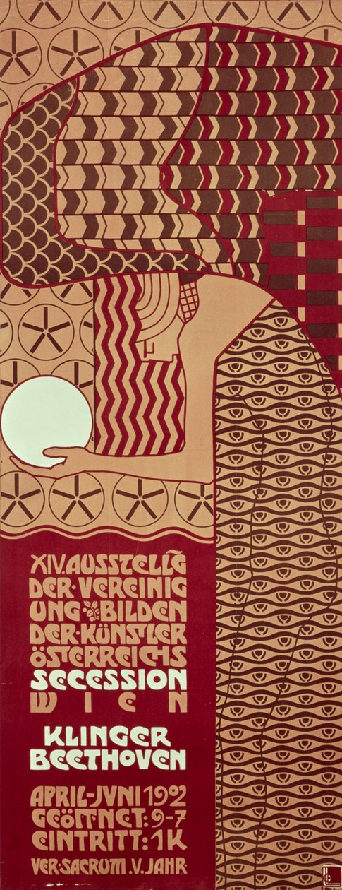Affisch för den 14:e utställningen av Vienna Secession, 1902 av Alfred Roller
