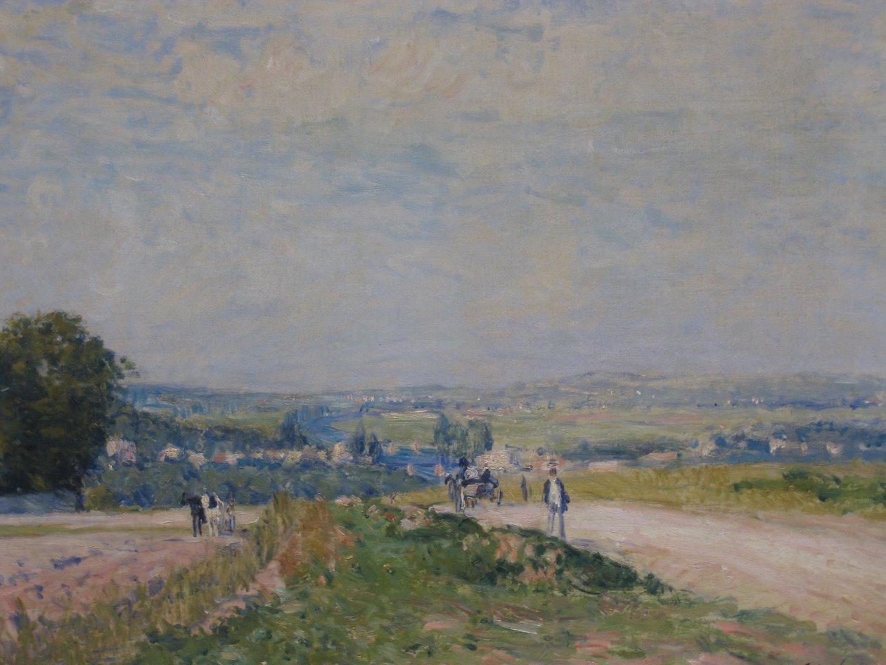  Le Chemin de Montbuisson à Louveciennes  av Alfred Sisley