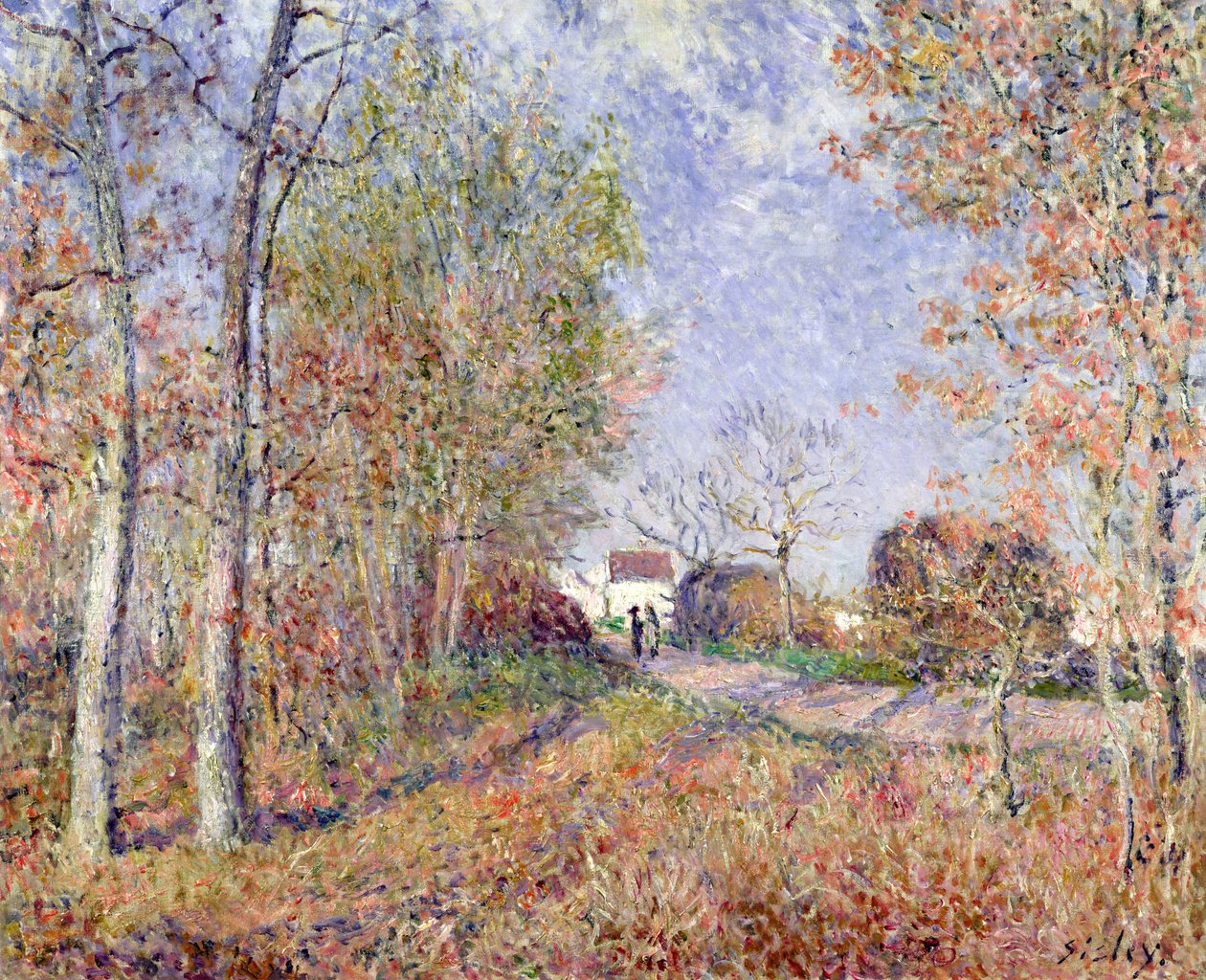 Ett hörn av skogen vid Sablons, 1883 av Alfred Sisley