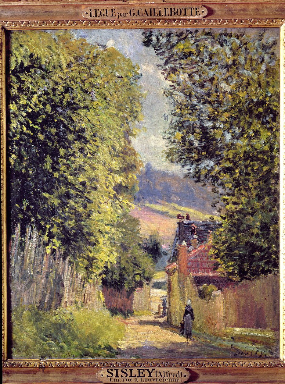 En väg i Louveciennes, 1883 av Alfred Sisley